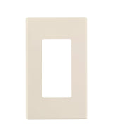 Leviton Almond 1 gang Polycarbonate Decorator Wall Plate 1 pk