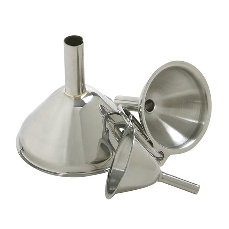 Norpro 252 Funnel, 1/4, 3/8, 1/2 in Spout, Stainless Steel