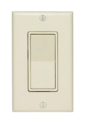 Leviton 15 amps Rocker Switch Light Almond 1 pk