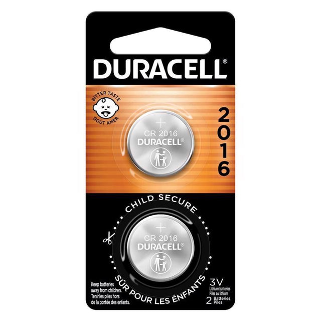 Duracell Lithium Coin 2016 3 V 0.09 mAh Medical Battery 2 pk, Pack of 6