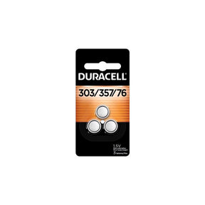 Duracell Silver Oxide 303/357/76 1.5 V 0.18 mAh Electronic/Watch Battery 3 pk, Pack of 6