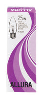 Satco ALLURA 25 W B11 Chandelier Incandescent Bulb E26 (Medium) Soft White 1 pk, Pack of 25