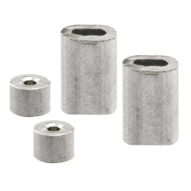 Prime-Line GD 12149 Cable Ferrule and Stop, 1/16 in Dia Dimensions, Aluminum