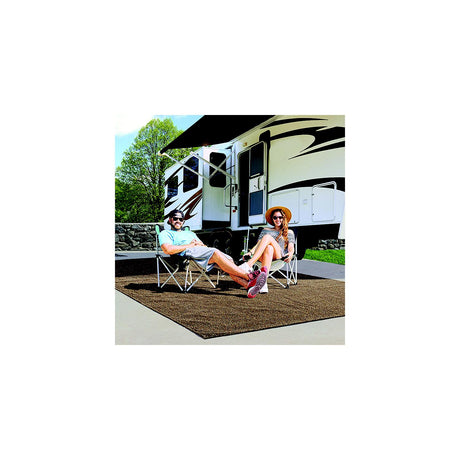 Prest-O-Fit 21181 Surface Mate Patio Rug, 6' x 9', Brown