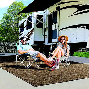Prest-O-Fit 21201 Surface Mate Patio Rug, 8' x 12', Brown