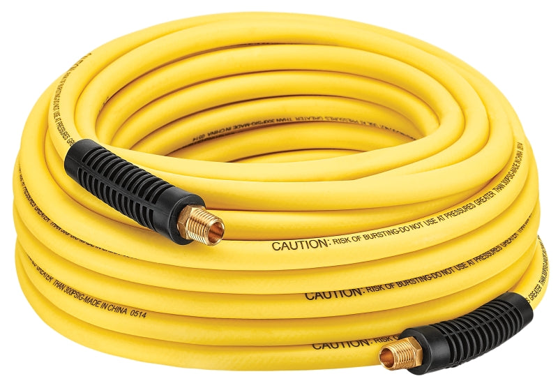 Bostitch HOPB1450 Air Hose, 1/4 in OD, 50 ft L, 300 psi Pressure, PVC/Rubber, Yellow