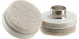 Shepherd Hardware 9933 Furniture Pad, Round, 7/8 in Dimensions, Felt Cloth, Almond, 8/PK