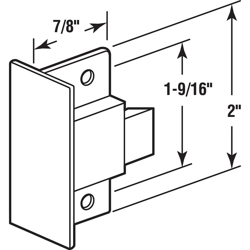 Prime-Line F 2611 Window Pull Latch, Zinc, Painted