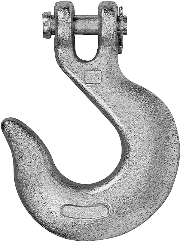 Campbell T9401624 Clevis Slip Hook, 3/8 in, 5400 lb Working Load, 43 Grade, Steel, Zinc