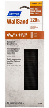 Norton Adalox 07660700151 Sanding Sheet, 11 in L, 9 in W, Coarse, 80 Grit, Aluminum Oxide Abrasive, Paper Backing, Pack of 50