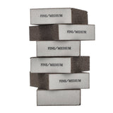 Norton MultiSand 02081 Sanding Sponge, 4 in L, 2-3/4 in W, 75 Grit, Fine, Medium, Silicone Carbide Abrasive