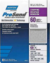Norton ProSand 07660768164 Sanding Sheet, Tan, 11 in L, 9 in W, Coarse, 60 Grit, Aluminum Oxide Abrasive