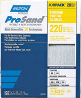 Norton ProSand 07660768167 Sanding Sheet, Tan, 11 in L, 9 in W, Very Fine, 220 Grit, Aluminum Oxide Abrasive