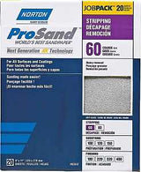 Norton ProSand 07660768175 Sanding Sheet, Tan, 11 in L, 9 in W, Coarse, 60 Grit, Aluminum Oxide Abrasive, Paper Backing