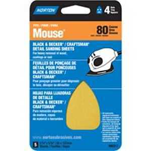 Norton 07660702317 Sanding Sheet, 3 in W, 7 in L, 80 Grit, Coarse, Aluminum Oxide Abrasive