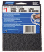 Norton 01729 Steel Wool, 4-3/8 in L, 5-1/2 in W, 1 Grit, Medium, Charcoal