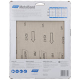 Norton MetalSand 07660747855 Sanding Sheet, 11 in L, 9 in W, Emery Abrasive, Cloth Backing