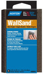 Norton WallSand 00941 Sanding Sponge, 4-7/8 in L, 2-7/8 in W, Fine, Medium, Aluminum Oxide Abrasive