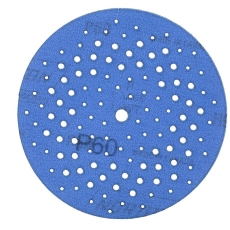 Norton 07660703233 Sanding Disc, 5 in Dia, 11/16 in Arbor, 60 Grit, Coarse, Alumina Ceramic Abrasive, Spiral