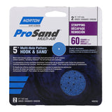 Norton 07660703233 Sanding Disc, 5 in Dia, 11/16 in Arbor, 60 Grit, Coarse, Alumina Ceramic Abrasive, Spiral