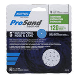 Norton 07660703230 Sanding Disc, 5 in Dia, 11/16 in Arbor, P120 Grit, Medium, Alumina Ceramic Abrasive, Spiral