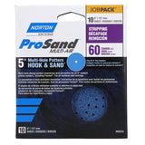 Norton 07660703224 Sanding Disc, 5 in Dia, 11/16 in Arbor, P60 Grit, Coarse, Zirconia Aluminum Abrasive, Spiral