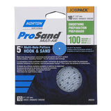 Norton 07660703222 Sanding Disc, 5 in Dia, 11/16 in Arbor, P100 Grit, Medium, Alumina Ceramic Abrasive, Spiral