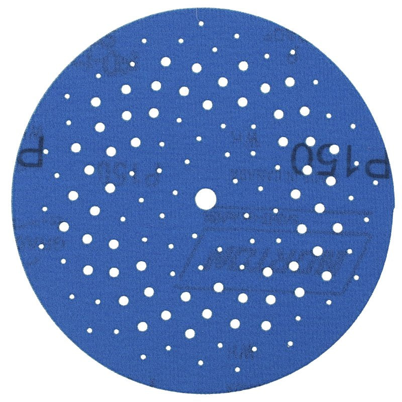 Norton 07660703220 Sanding Disc, 5 in Dia, 11/16 in Arbor, P150 Grit, Fine, Alumina Ceramic Abrasive, Spiral