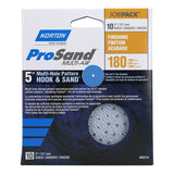 Norton 07660703219 Sanding Disc, 5 in Dia, 11/16 in Arbor, P180 Grit, Fine, Alumina Ceramic Abrasive, Paper Backing