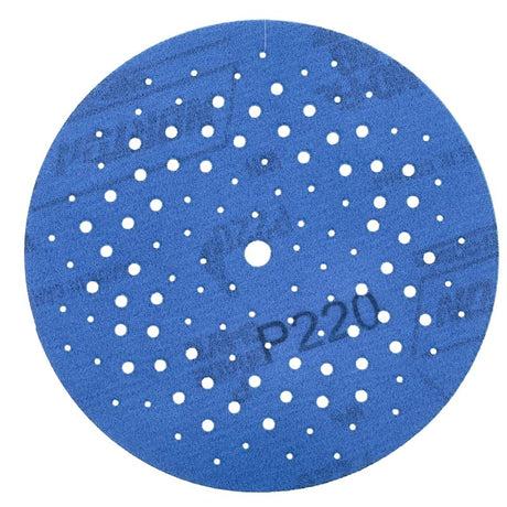 Norton 07660703218 Sanding Disc, 5 in Dia, 11/16 in Arbor, P220 Grit, Very Fine, Alumina Ceramic Abrasive, Paper Backing