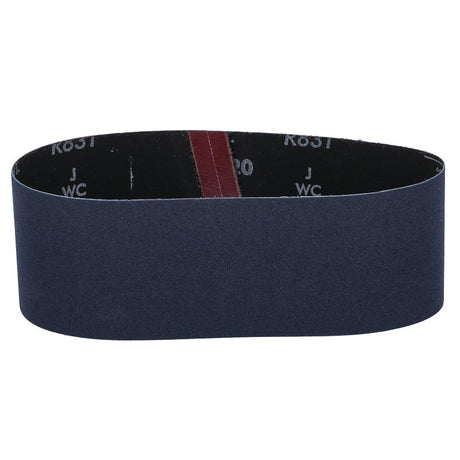 Norton 07660749262 Sanding Belt, 3 in W, 21 in L, 120 Grit, Very Fine, Zirconia Aluminum Abrasive