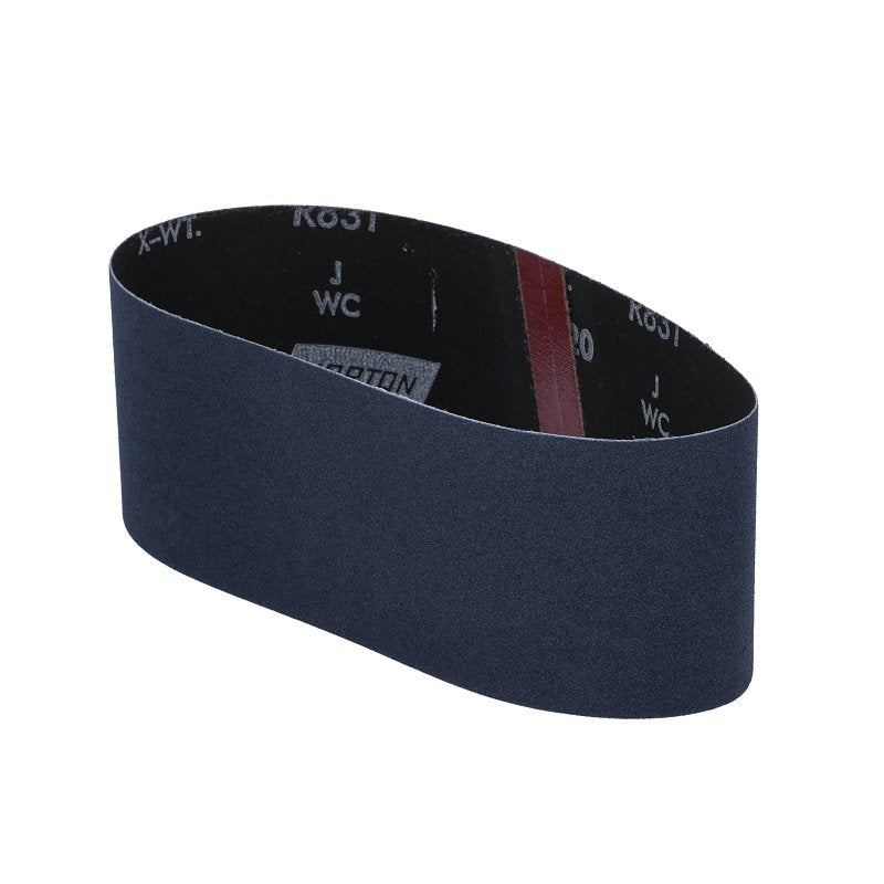 Norton 07660749262 Sanding Belt, 3 in W, 21 in L, 120 Grit, Very Fine, Zirconia Aluminum Abrasive