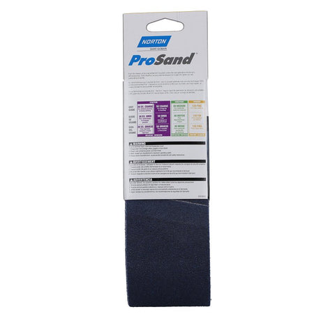 Norton 07660749265 Sanding Belt, 3 in W, 21 in L, 50 Grit, Coarse, Zirconia Aluminum Abrasive
