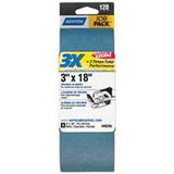 Norton 07660749256 Sanding Belt, 3 in W, 18 in L, 120 Grit, Fine, Zirconia Aluminum Abrasive