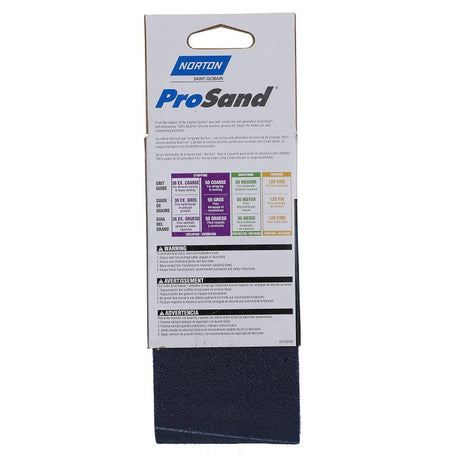 Norton 07660749259 Sanding Belt, 3 in W, 18 in L, 50 Grit, Coarse, Zirconia Aluminum Abrasive
