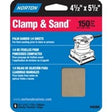 Norton 07660748300 Multi-Stand Sheet, 4-1/2 in W, 5-1/2 in L, 150 Grit, Fine, Aluminum Oxide Abrasive, Paper Backing