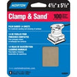 Norton 07660748301 Multi-Stand Sheet, 4-1/2 in W, 5-1/2 in L, 100 Grit, Medium, Aluminum Oxide Abrasive, Paper Backing