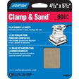 Norton 07660748302 Multi-Stand Sheet, 4-1/2 in W, 5-1/2 in L, 60 Grit, Coarse, Aluminum Oxide Abrasive, Paper Backing