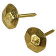 Hillman 122691 Furniture Nail, Brass, Hammered Head, Pack of 6