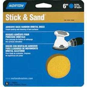 Norton 07660748910 Sanding Disc, 6 in Dia, P80 Grit, Coarse, Aluminum Oxide Abrasive