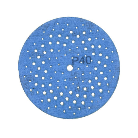 Norton 07660703234 Sanding Disc, 5 in Dia, 11/16 in Arbor, 40 Grit, Extra Coarse, Alumina Ceramic Abrasive, Spiral