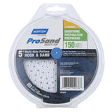 Norton 07660704036 Sanding Disc, 5 in Dia, 11/16 in Arbor, P150 Grit, Fine, Alumina Ceramic Abrasive, Paper Backing