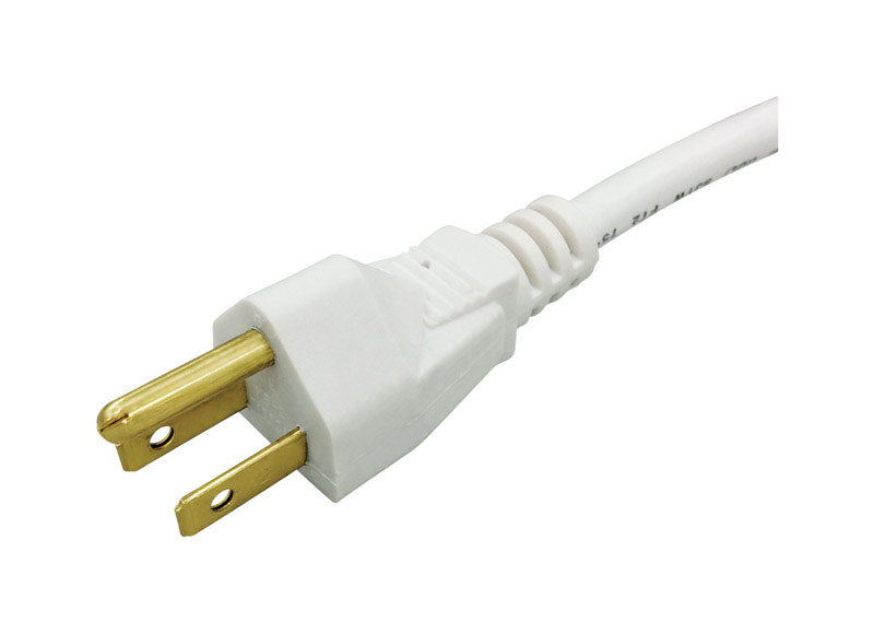 Ace Indoor or Outdoor 100 ft. L White Extension Cord 16/3 SJTW