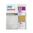 Norton MultiSand 07660747750 Sanding Sheet, 11 in L, 9 in W, Coarse, 60 Grit, Aluminum Oxide Abrasive, Paper Backing