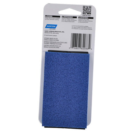 Norton ProSand 82088 Sanding Sponge, 4-1/2 in L, 2-11/16 in W, 120 Grit, Medium, Aluminum Oxide Abrasive