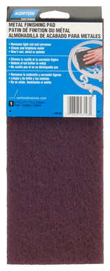 Norton 07660748148 Hand Pad, Maroon, 11 in L, 4-3/8 in W