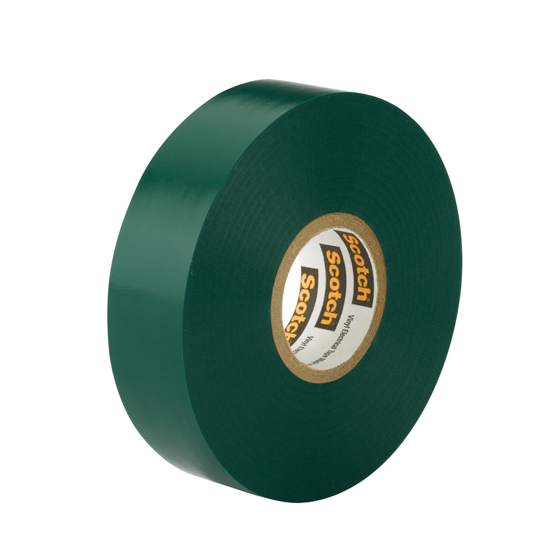 3M Scotch 3/4 in. W X 66 ft. L Green Vinyl Electrical Tape, Pack of 10