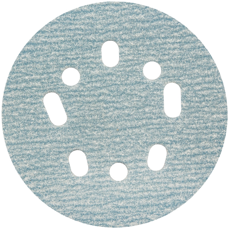 Norton ProSand Series 07660768355 Vacuum Disc, 5 in Dia, Coated, Zirconia Alumina Abrasive, 60 Grit, Coarse, 8-Hole