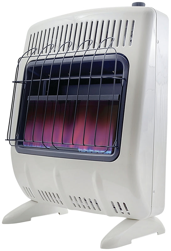 Mr. Heater F299720 Vent-Free Blue Flame Gas Heater, 20 lb Fuel Tank, Propane, 20000 Btu, 500 sq-ft Heating Area