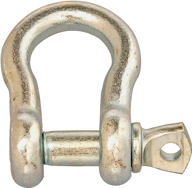 Campbell T9600835 Anchor Shackle, 1/2 in Trade, 2000 lb Working Load, 0.43 in Dia Wire, Consumer Grade, Carbon Steel